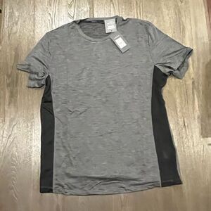 NWT Johnny Bigg Active Mesh Insert Tee Charcoal Size XL